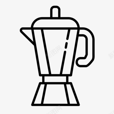 咖啡机热饮意大利图标图标