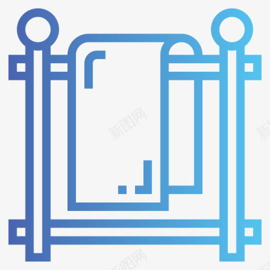 洗漱毛巾毛巾家具114梯度图标图标