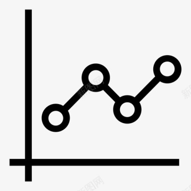 OL皮裙折线图分析图表图标图标