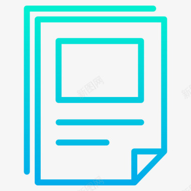 150报纸通讯150梯度图标图标