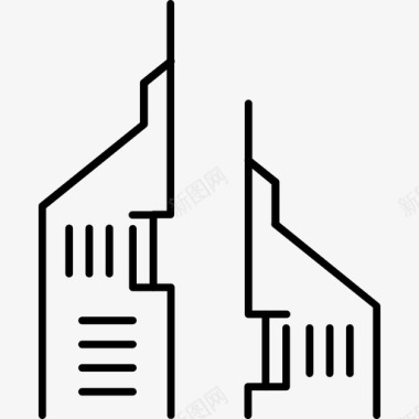 阿联酋首都大厦图标图标