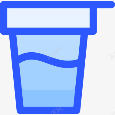 酸奶健康食品41蓝色图标图标