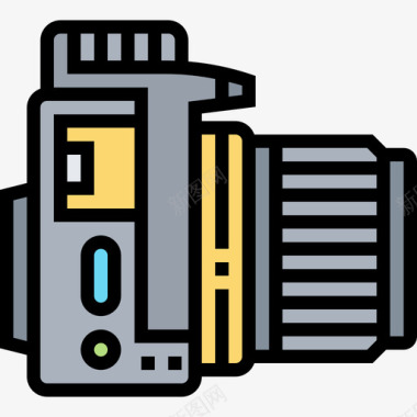 索尼单反相机单反相机相机及配件4线颜色图标图标