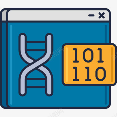 飞机线性图标生物信息学科学108线性颜色图标图标