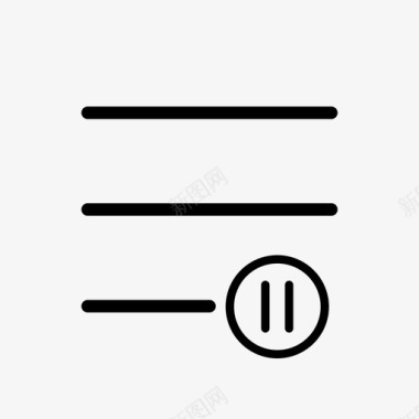 保持暂停播放列表保持媒体图标图标