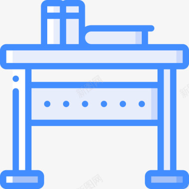 办公家具图标办公桌办公家具1蓝色图标图标