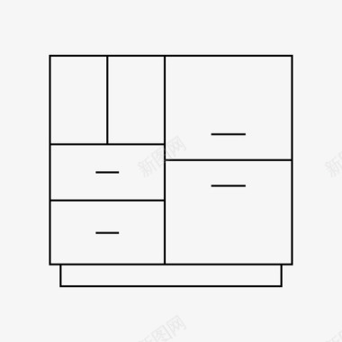 橱柜衣柜模版橱柜壁橱家具图标图标