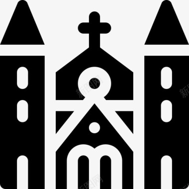 大教堂爱尔兰大教堂10号已填充图标图标