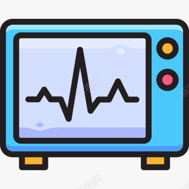 粉色心电图心电图医学192线性彩色图标图标