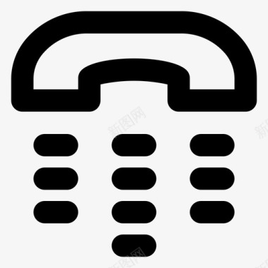 电话小键盘通讯拨号图标图标