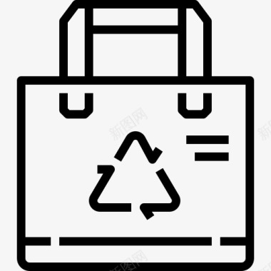 购物袋生态环保图标图标