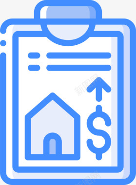 房价城市规划蓝色图标图标