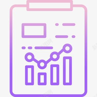 三月数据分析数据分析人工智能53轮廓梯度图标图标