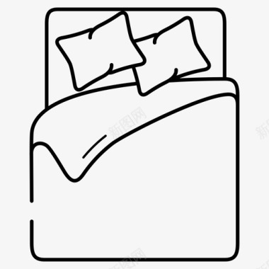 床品枕头床上用品毯子羽绒被图标图标