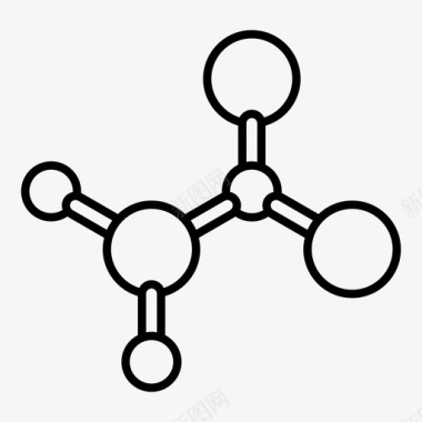 粒子字母分子化学分数图标图标