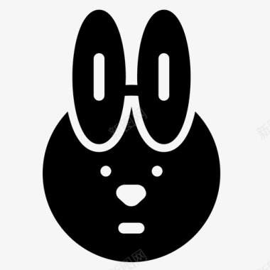 兔子动物小兔图标图标