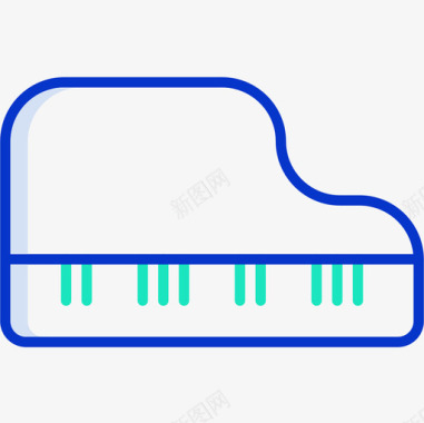 钢琴海报设计钢琴音乐109轮廓颜色图标图标