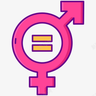 Cysgender黄色线性颜色图标图标