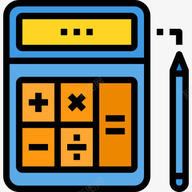 计算器计算器教育215线颜色图标图标
