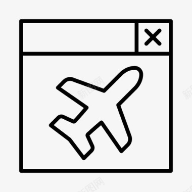 国外旅游机票预订飞机旅游图标图标