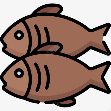 鱼营养5线色图标图标