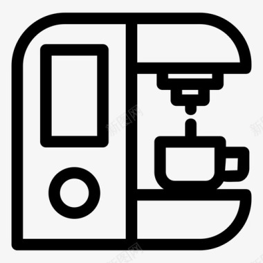 免抠咖啡机咖啡机饮料厨房图标图标