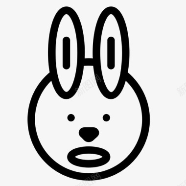 兔子动物小白兔图标图标