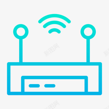 150调制解调器通信150梯度图标图标