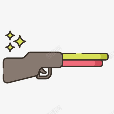 皇家猎枪皇家战斗直线颜色图标图标