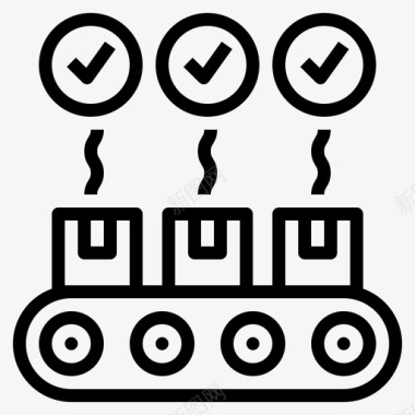 零故障检查生产图标图标