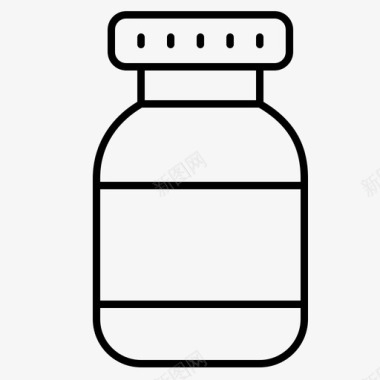 瓶盒胶囊图标图标