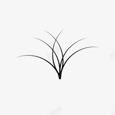 真实的绿色小草草花园绿色图标图标