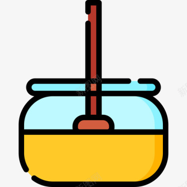 蜂蜜秋天90线性颜色图标图标