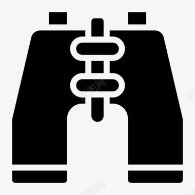 户外挂旗望远镜方向假日图标图标