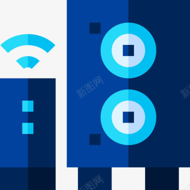 家居电器扁平扬声器智能家居40扁平图标图标