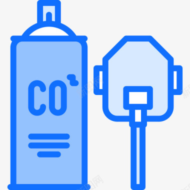 氧气罐医疗器械28蓝色图标图标