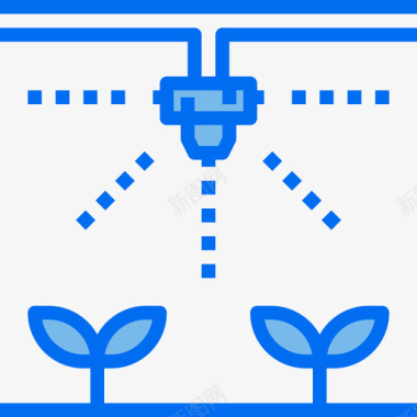 农作物农场32蓝色图标图标