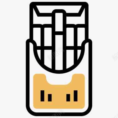 一盒香烟香烟嘻哈37黄影图标图标