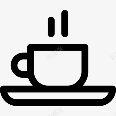 购物篮子热茶咖啡杯子图标图标