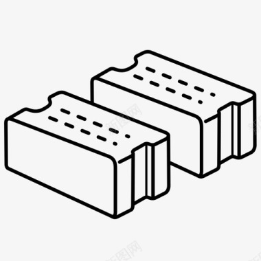 采购产品建筑材料建筑材料块图标图标