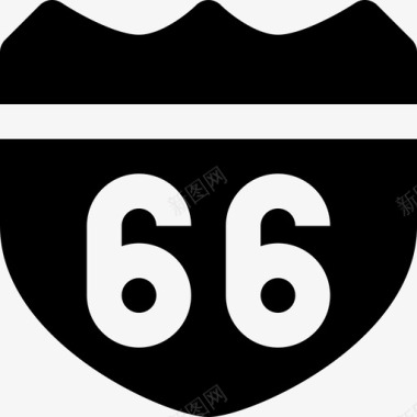 66号公路行驶7号加油图标图标