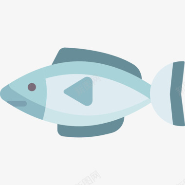 鱼美食33扁平图标图标