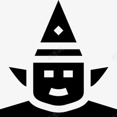 精灵万圣节服装化身7填充图标图标