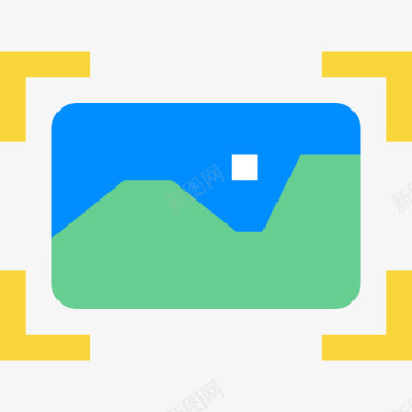 景观摄影和电影1平面图标图标