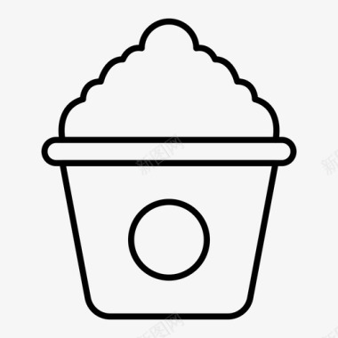 冰淇淋碗美味图标图标