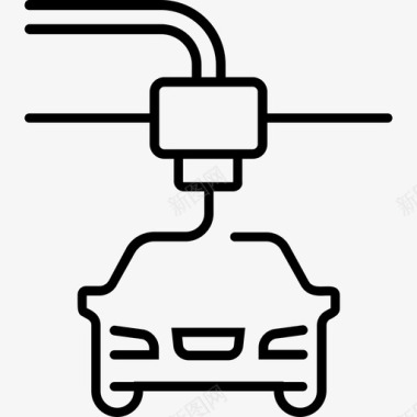 汽车印刷汽车技术图标图标