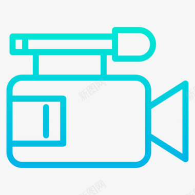 150摄像机通信150梯度图标图标