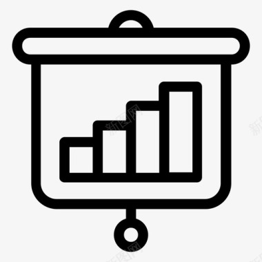 增长图向量条形图数据分析图标图标