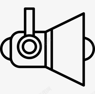 聚光灯电影院66轮廓图标图标