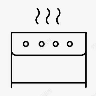 烧烤字烧烤烹饪户外图标图标